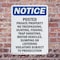 Signmission Posted Private Property No Trespassing OSHA Notice Sign, Plastic, 7in W x 10in L, 2PK OS-2PACK-NS-P-710-V-17731 - alternate 6